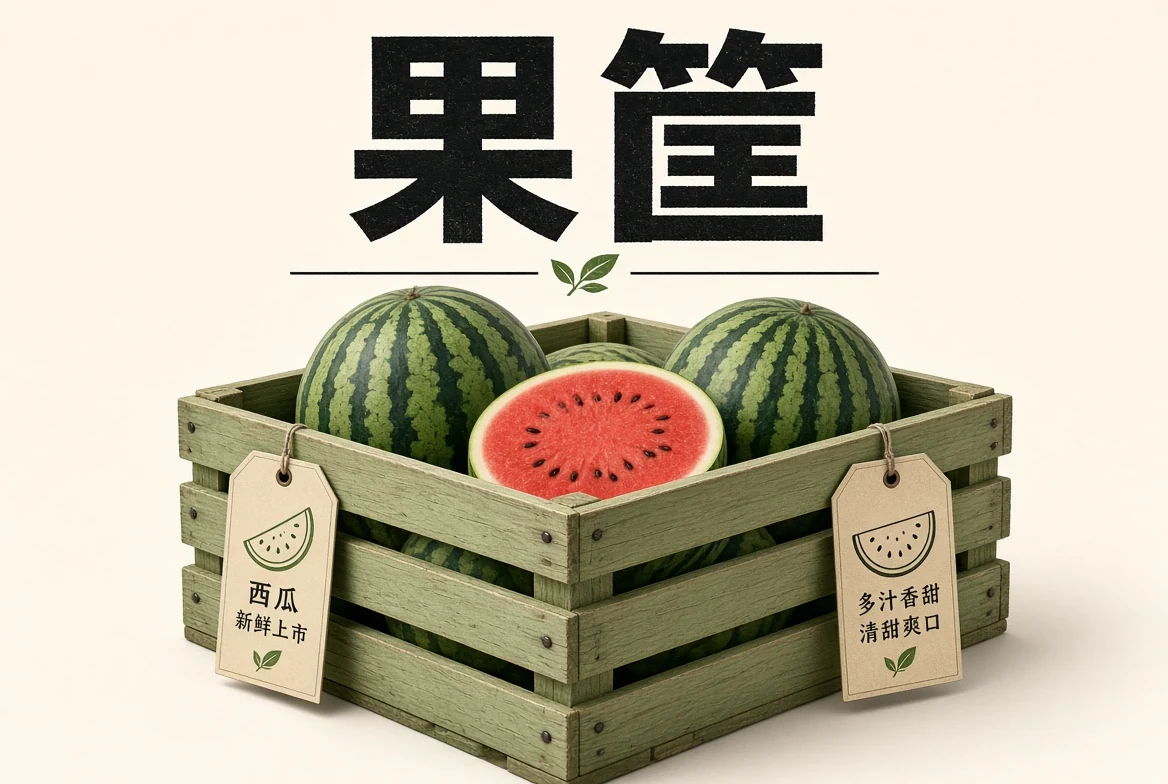 吃瓜果筐内容图