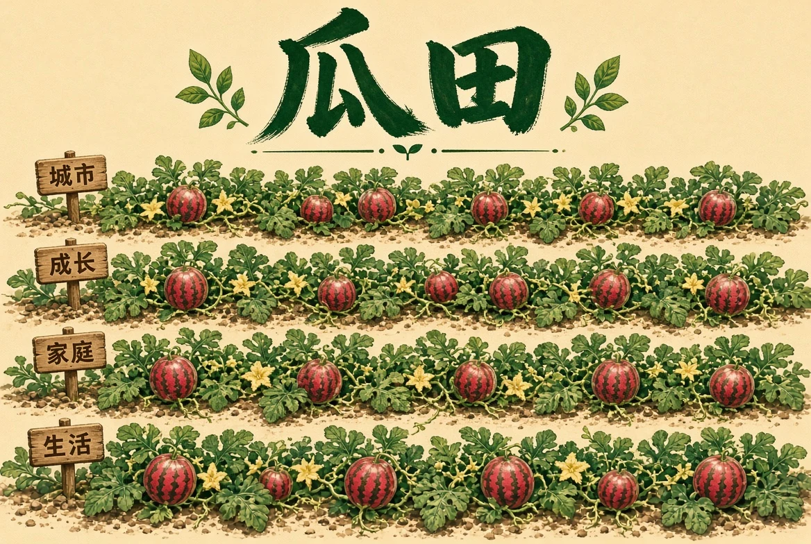 吃瓜主题瓜田